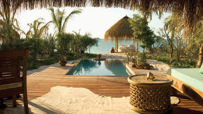 Travelers can find an oasis of their own at secluded private island resorts, including Azura Benguerra Island in Mozambique. // © 2016 Azura Benguerra Island