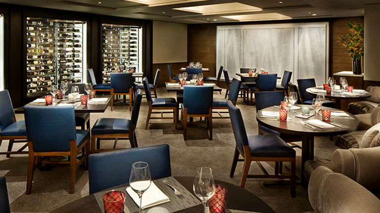 Fine-dining restaurant Element47, located at the hotel, serves breakfast, lunch, apres ski and dinner, seven days a week. // © 2015 Gibeon Photography