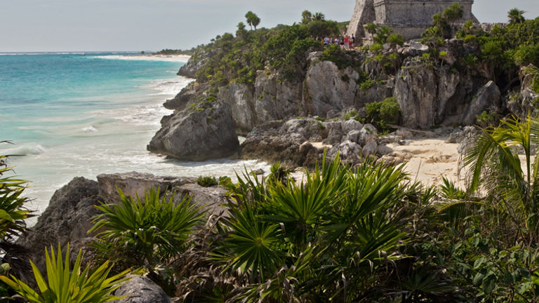 Touring the ancient Maya ruins of Tulum and then taking a dip in the sea off Boca Paila is a one-two punch that will knock anyone out. // (c) 2013 Mexico Tourism Board