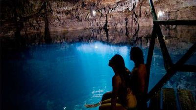 Cenotes are freshwater pools that are a popular attraction for visitors in Mexico's Yucatan Peninsula. // (c) Cancun CVB
