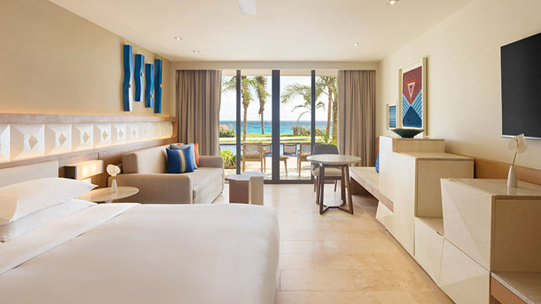 Swim-up suites are a highlight of the property. // © 2016 Hyatt Ziva Cancun
