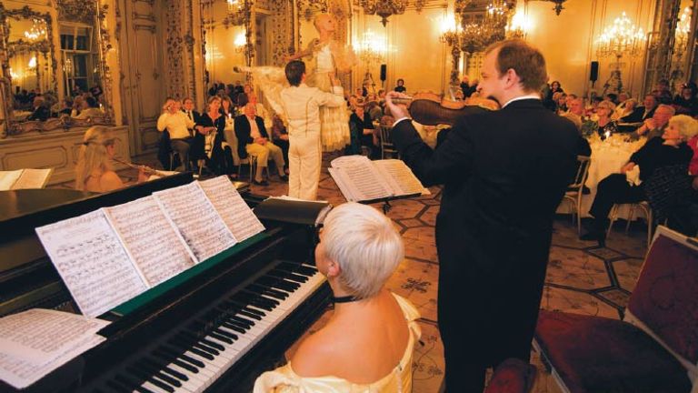 Tauck's river cruise line offers passengers a special experience at Palais Pallavicini. // © 2015 Tauck