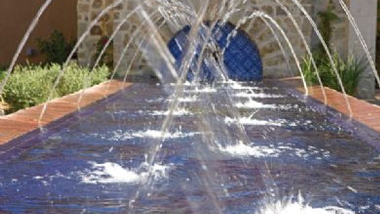 Most treatments begin with a hand-washing ritual in the spa's fountain. // (c) 2008 InterContinental Hotels