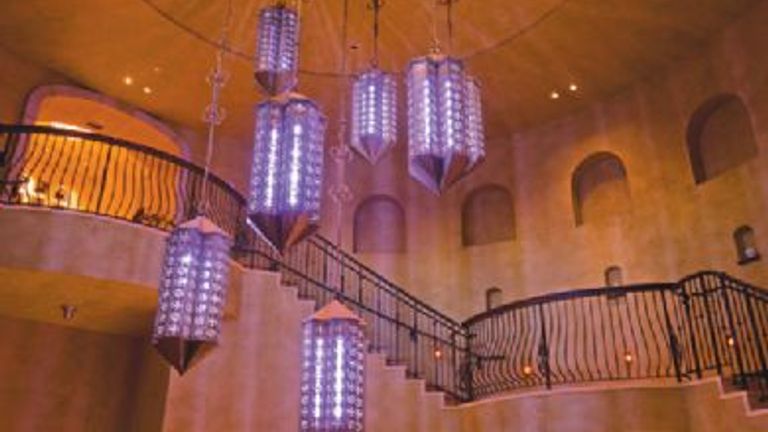 Joya Spa features intricate, custom-made furnishings, such as this six-piece chandelier. // (c) 2008 InterContinental Hotels