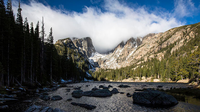 Postcard-perfect Dream Lake is among Rocky Mountain National Park’s many scenic wonders. // © 2017 Rocky Mountain National Park