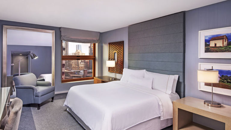 Grand Deluxe Guest Rooms offer 400 square feet of space. // © 2016 The Westin New York at Times Square