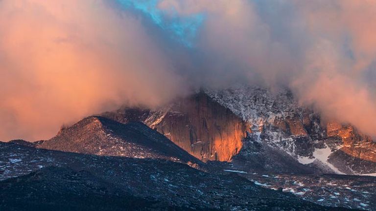Sunrise at Beaver Meadows Visitor Center, one of five visitor centers at Rocky Mountain National Park // © 2017 Rocky Mountain National Park