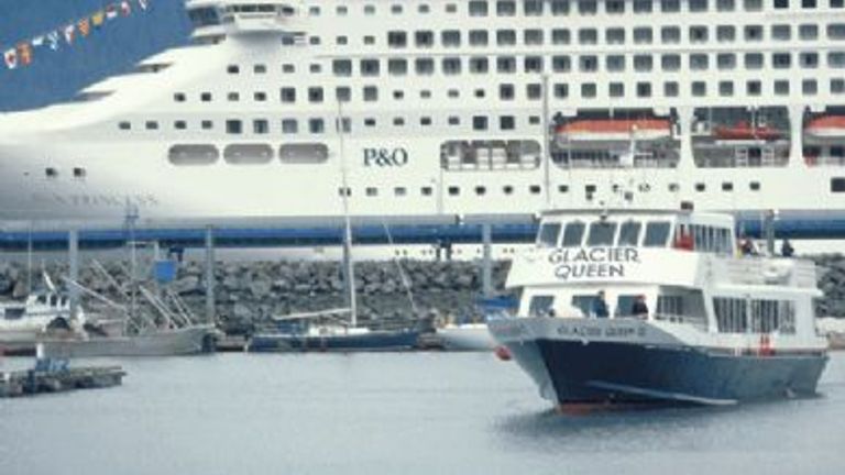 Day cruising is an option in Skagway. © 2008 Frank Flavin/Alaska Travel Industry Association
