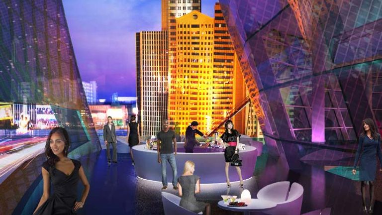 Las Vegas Arena will have a balcony looking out to the Strip. // © 2015 Las Vegas Convention and Visitors Authority