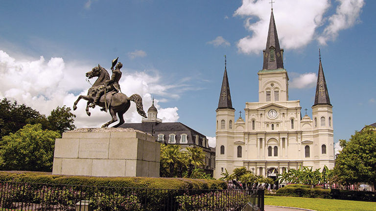On April 17, the Archdiocese of New Orleans will present a Tricentennial Interfaith Prayer Service at the iconic St. Louis Cathedral, located in Jackson Square. // © 2018 Getty Images