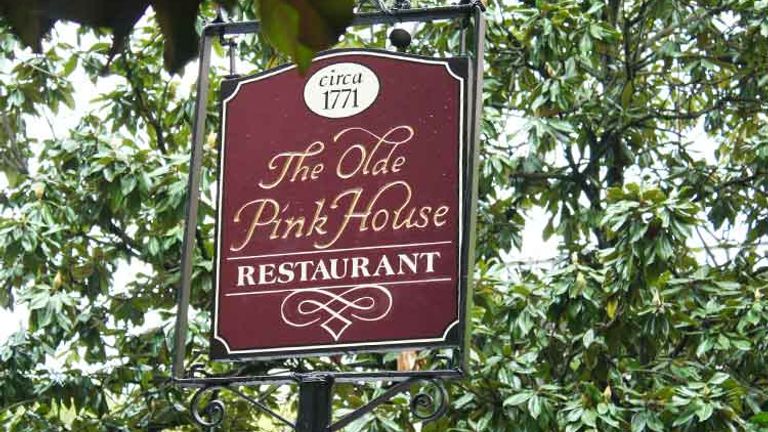 The Olde Pink House was founded in 1771 and remains one of the best places to eat in Savannah. // © 2014 Nila Do Simon
