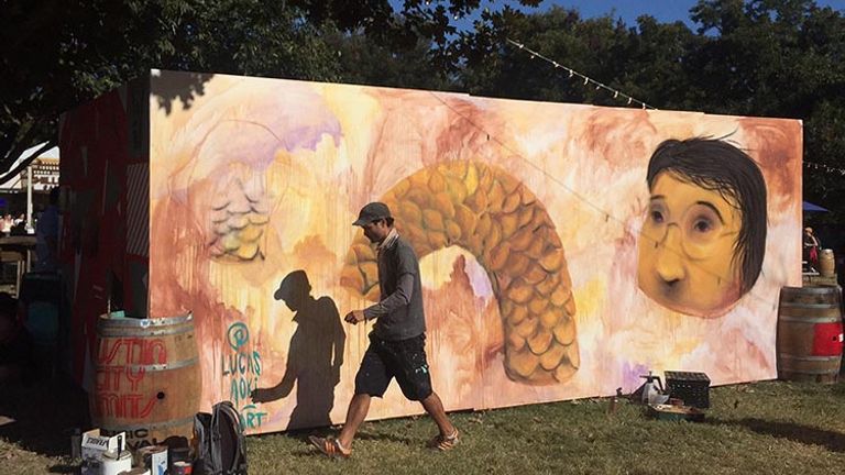 Witness art in action while at ACL. // © 2016 Valerie Chen