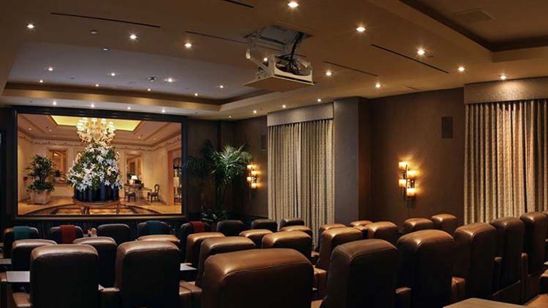 The property’s screening room debuted last summer and features reclining leather chairs, a cinema-quality projector and a surround-sound system.