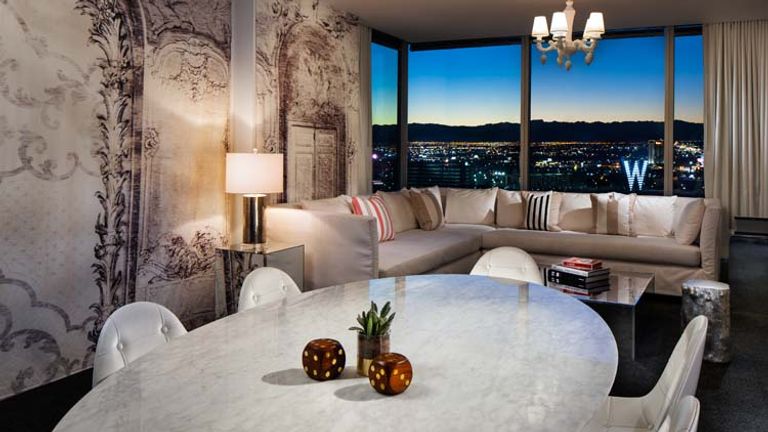 Suites come with ample space for entertaining. // © 2017 W Las Vegas