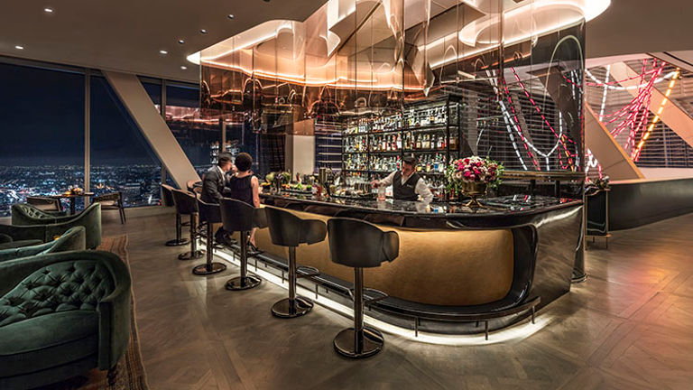 The bar at La Boucherie // © 2017 InterContinental Los Angeles Downtown