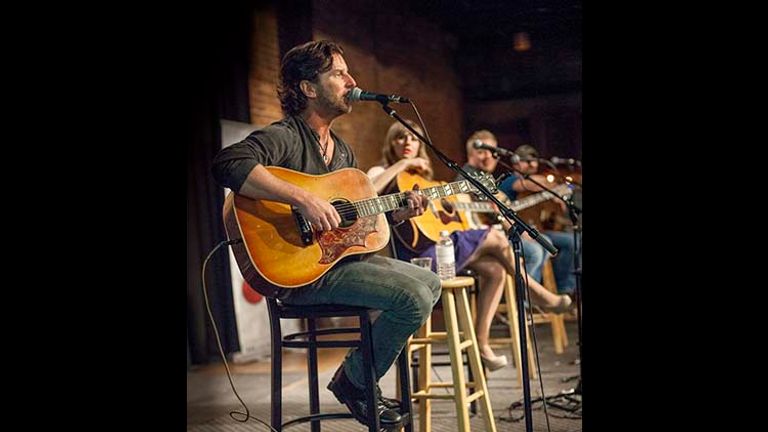 Brett James performs at The Listening Room Cafe during the annual Tin Pan South Songwriters Festival. // © 2015 Mark Edward Harris