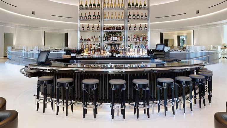 An abbreviated menu, along with a wide variety of champagne is available at Mr Chow bar. // © 2016 Caesars Entertainment