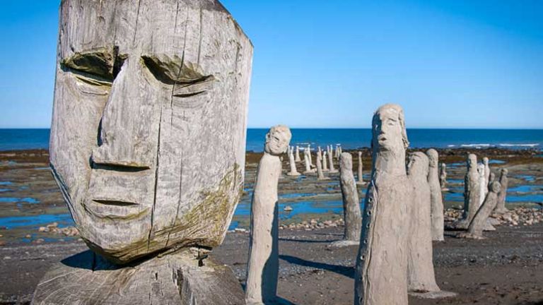 The 'Grand Rassemblement' is an art installation on the Gaspe Peninsula in Quebec’s maritime region. // (c) 2013 Mark Edward Herris