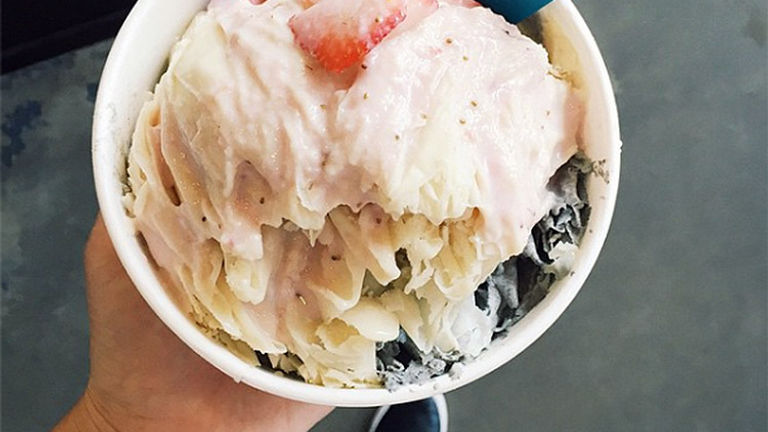 Get your fix of Taiwanese shaved ice cream, or “Snow Cream,” at Blockheads Shavery. // © 2016 Valerie Chen