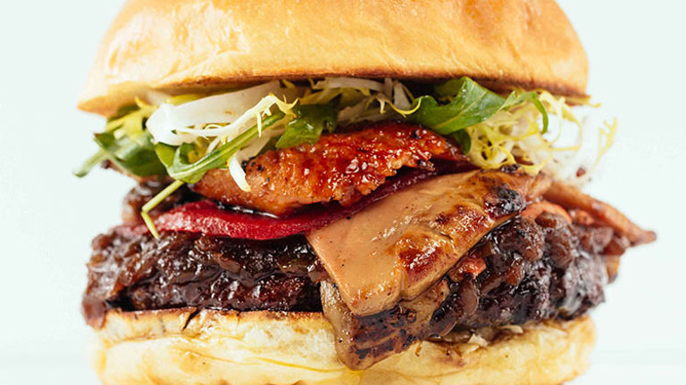 Asian-fusion-style burgers are the main draw at Ohana Burger. // © 2016 Ohana Burger