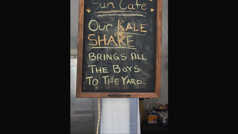 Reflecting the tastes of Angelinos, kale was an ingredient in many of the weekend’s dishes. // © 2013 Blessing Yen