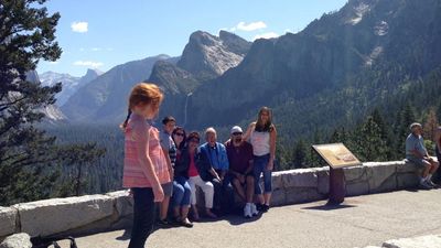 During a family trip to Yosemite, three generations met up for a photo shoot in the valley. // (c) Janeen Christoff