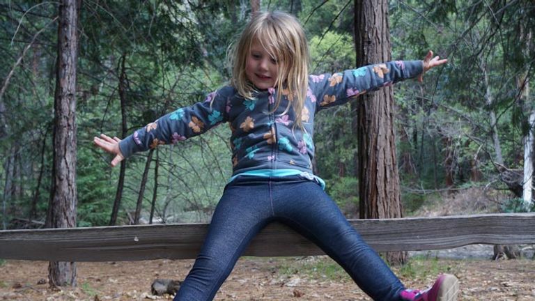 Kids stopped to goof off along the trail around Yosemite Falls. // (c) 2013 Janeen Christoff