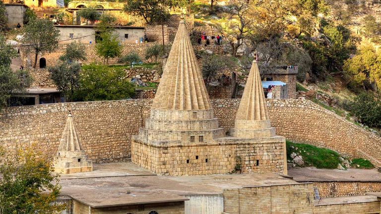Travelers will visit the Lalish Temple during the Iraqi Kurdistan Adventure with MT Sobek.