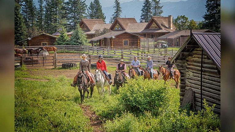 Dude ranches, such as Three Bars Ranch in British Columbia, provide luxury while maintaining an authentic experience.