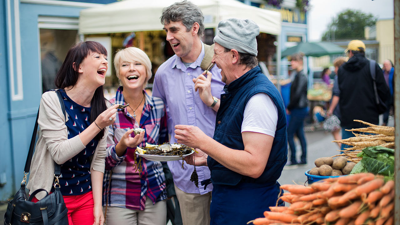 During the Irish Foodie Tour, travelers will visit the long-standing English Market in Cork.