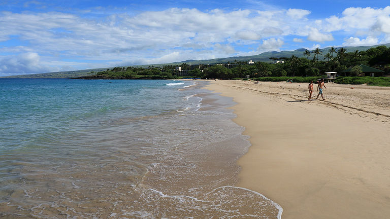 Beaches along the Kohala Coast are long and luxurious.