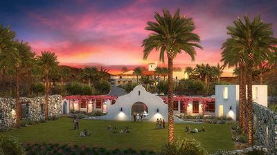 Mission Gardens is a new outdoor events venue that is part of The Oasis at Death Valley. // © 2018 Xanterra Parks & Resorts
