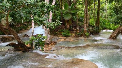 Tour Dunn’s River Falls in Jamaica with operator Island Routes Caribbean Adventures. // © 2016 iStock