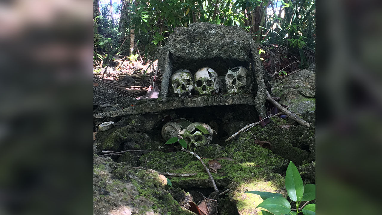 The Solomon Islands’ Skull Island is home to some 50 male skulls.