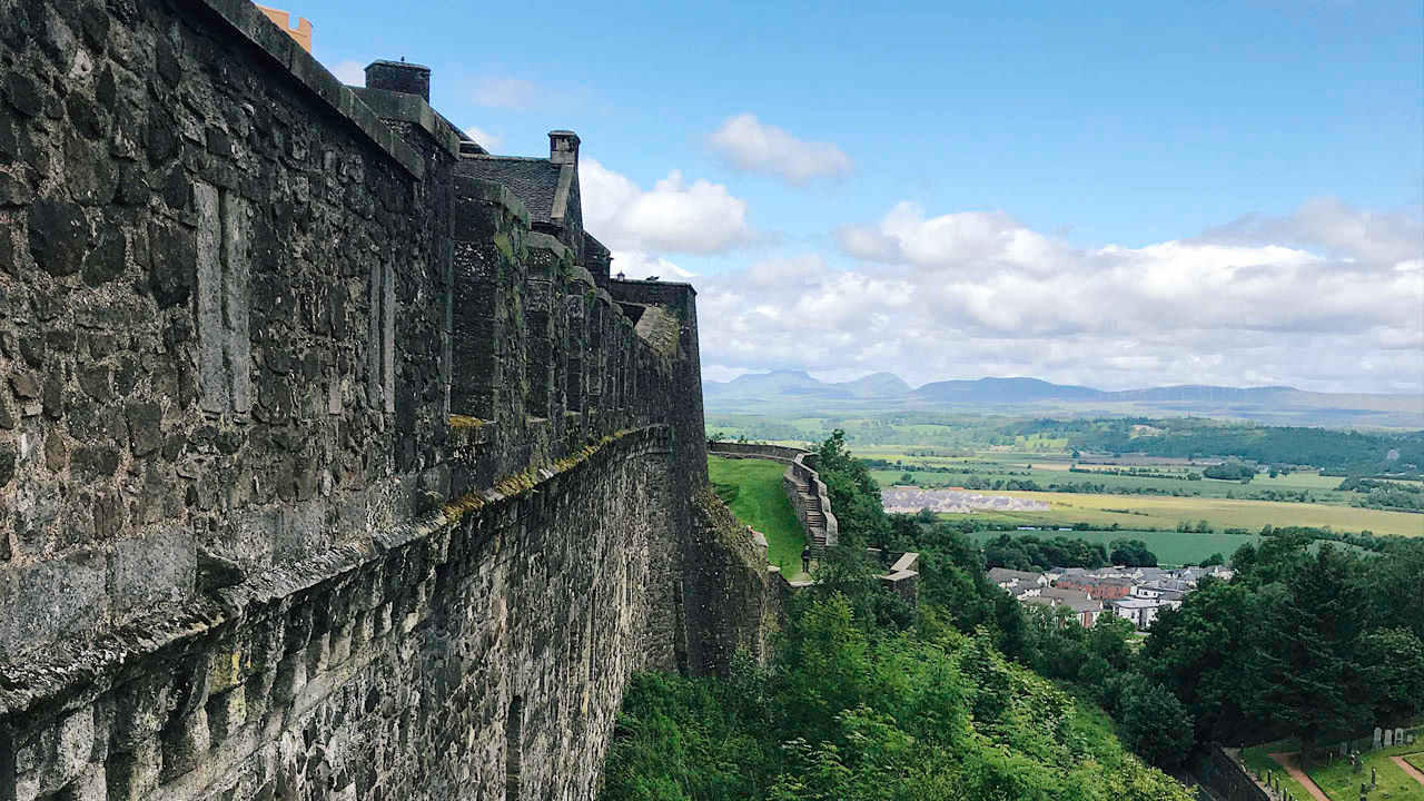 Many tours of Scotland include a visit to the well-maintained Stirling Castle, located between Glasgow and Edinburgh.