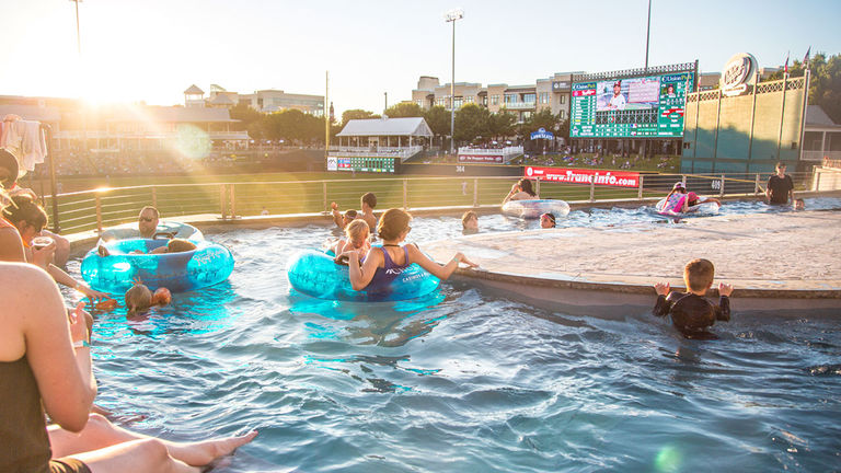 Frisco, Texas' Dr. Pepper Ballpark is home to a lazy river.