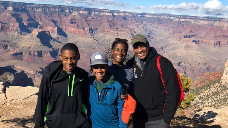 Tracks & Trails booked the family a prime site in the Grand Canyon.