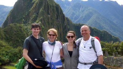 The family reached Machu Picchu on day four of their journey. // © 2015 Cindy D. Sheaffer 2