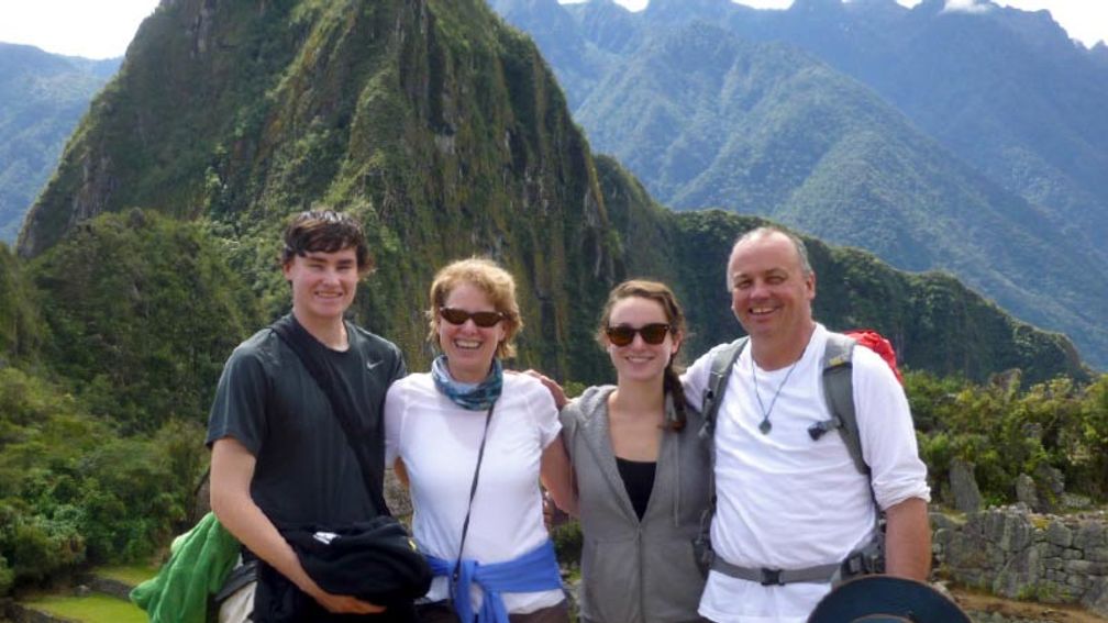 The family reached Machu Picchu on day four of their journey. // © 2015 Cindy D. Sheaffer 2