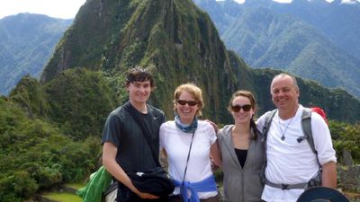 The family reached Machu Picchu on day four of their journey. // © 2015 Cindy D. Sheaffer 2