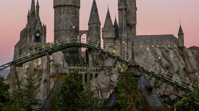 The Wizarding World of Harry Potter ride Flight of the Hippogriff is Universal Studios Hollywood’s first outdoor coaster. // © 2016 Universal Parks & Resorts 2