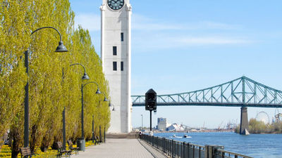 The Montreal Clock Tower is located in the city’s Old Port. // © 2017 Claire Howes 2