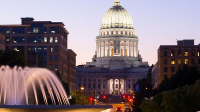 Wisconsin’s state capitol was built in 1917. // © 2017 Getty Images