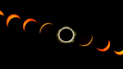 The solar eclipse occurred on  Aug. 21, 2017. // © 2017 Getty Images
