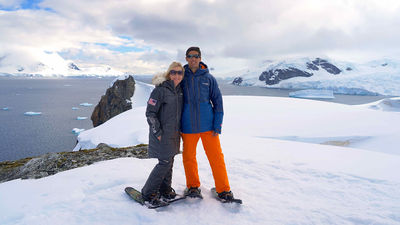 The writer and her son achieved their goal of visiting all seven continents.