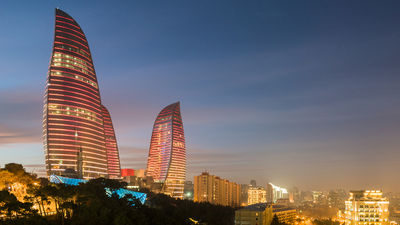 Baku, the country’s capital, is a modern city with a European vibe.