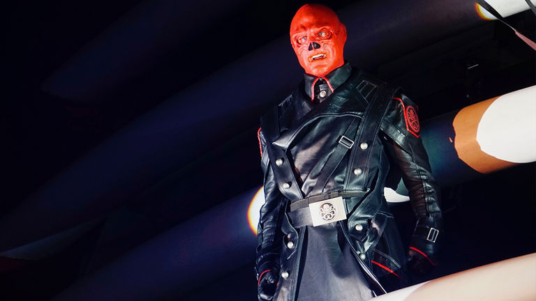 Passengers on themed cruises may encounter a supervillain such as Marvel’s Red Skull.