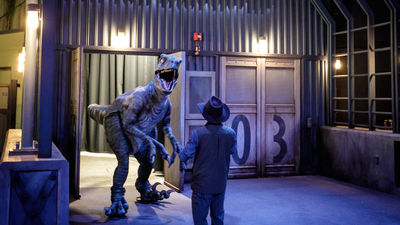 Visitors can participate in the Raptor Encounter With Blue.