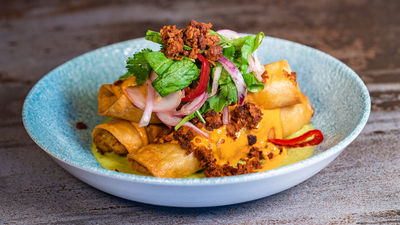 Plant-based potato flautas are available at California Adventure.