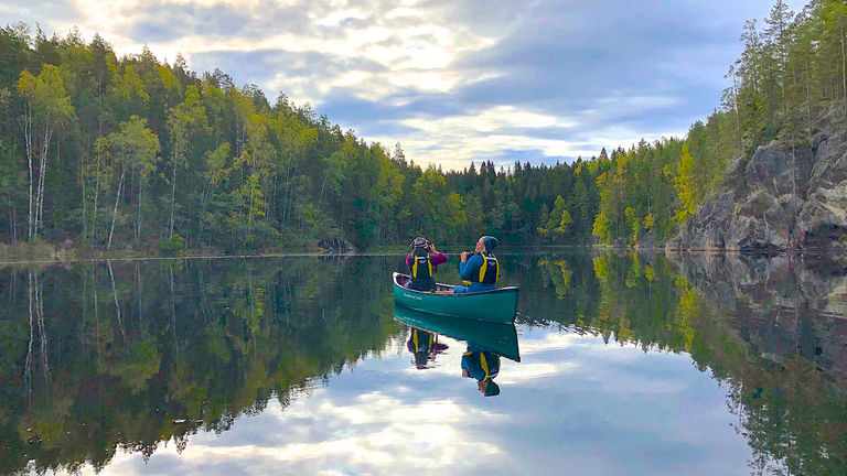 Travelers can hike, kayak, canoe and forage for berries in Nuuksio National Park, one of Finland’s 40 national parks.